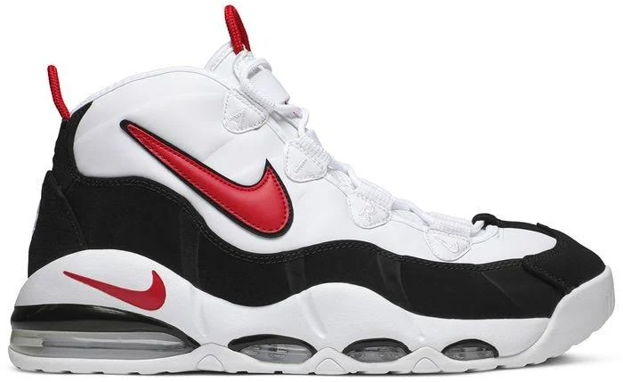 Nike Men's Air Max Uptempo '95 Shoes, Black White Red, Size 12, No Lid