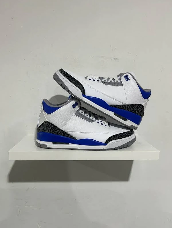 JORDAN 3 RACER BLUE SIZE 9 BRAND NEW (New, Original, 9)