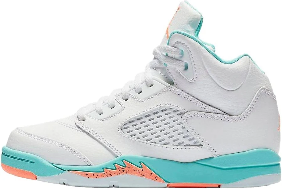 Jordan 5 Retro Se 'light Aqua - White/crimson Pulse-light Aqua-black