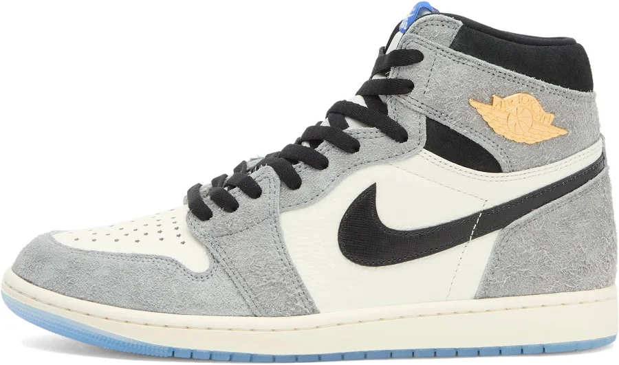 Air Jordan Men's 1 Retro High Og Sneaker in Cool Grey/Black/Sail, Size UK 6 | END Clothing