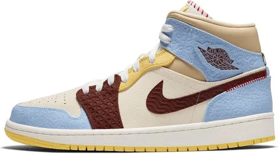 Air Jordan 1 Mid SE Fearless Maison Chateau Rouge