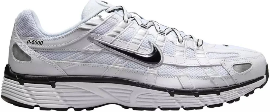 NIKE Nike Men's P-6000 Shoes - White/Black/Silver - 14.0