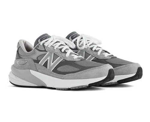 New Balance Women's Made in USA 990v6 Sneakers - Grey/White (Size 8)