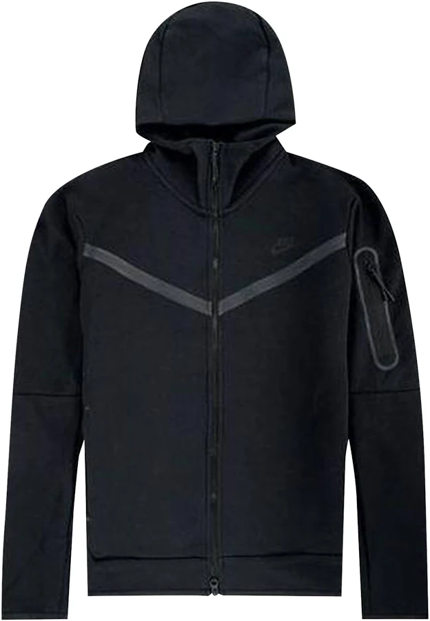 Nike Tech Fleece Full Zip Hoodie 'Black' | Men's Size XXL