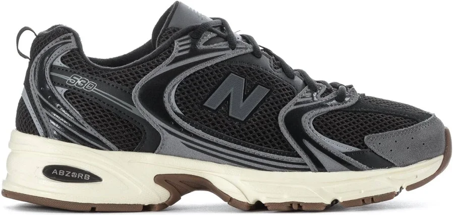 New Balance 530 | Men’s | Black/Castlerock/Gum | ShopWSS Black/Castlerock/Gum / 10.0