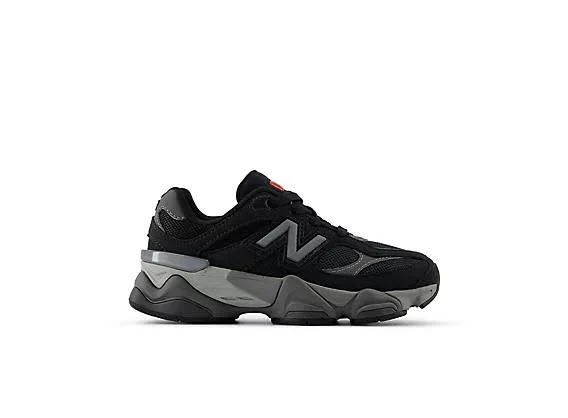 New Balance 9060 Lace - BLACK with CASTLEROCK - 1