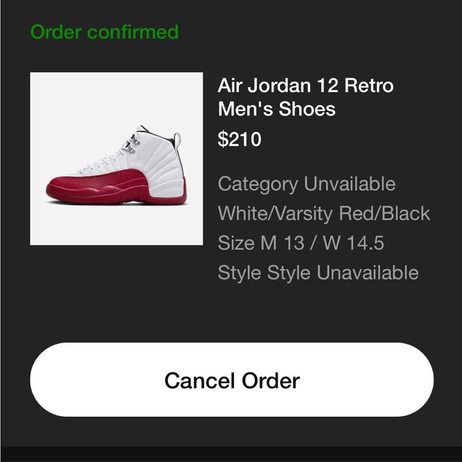 Jordan Shoes | Jordan Retro 12 Cherry | Color: Red/White | Size: 13 | Pm-19554199's Closet