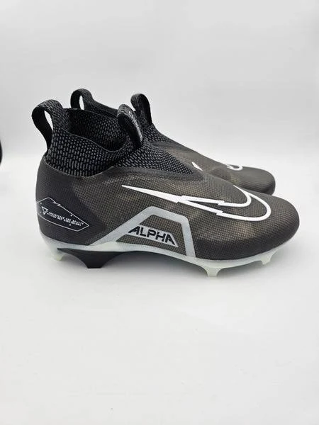 Nike Alpha Menace Elite 3 'Black Iron Grey' Football Cleats Men's Size 9.5