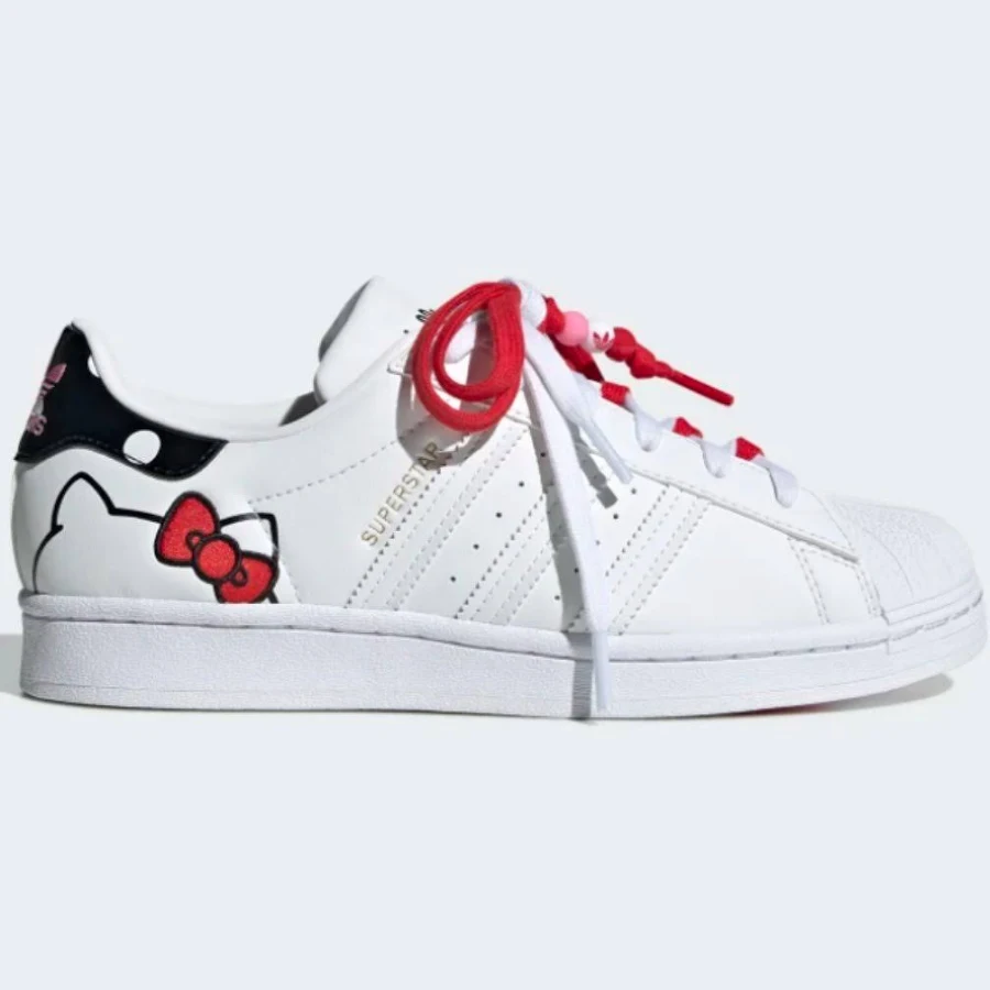 Adidas Shoes | Adidas Hello Kitty Superstar Sneakers | Color: Red/White | Size: 6.5 | Tzolk's Closet