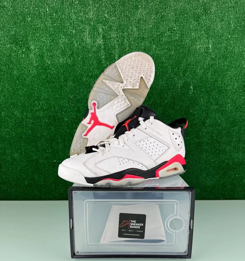 Size 10 - Air Jordan 6 Low White Infrared (clean)