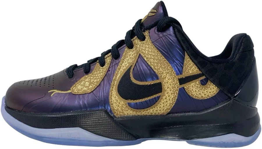 Nike Kobe 5 'year Of Mamba' Eggplant Purple Sneakers, Size 3.5y / 5w