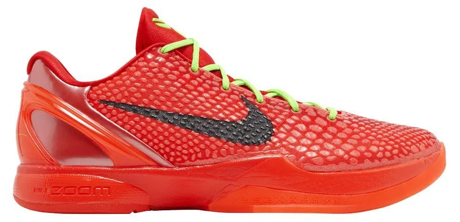 Nike Zoom Kobe 6 Protro 'Reverse Grinch' | Red | Men's Size 5