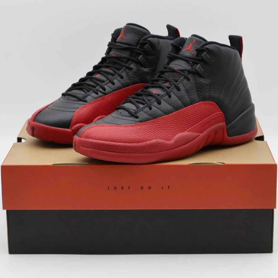 Ct8013-002 Nike Air Jordan 12 Retro Flu Game Black And Varsity Red