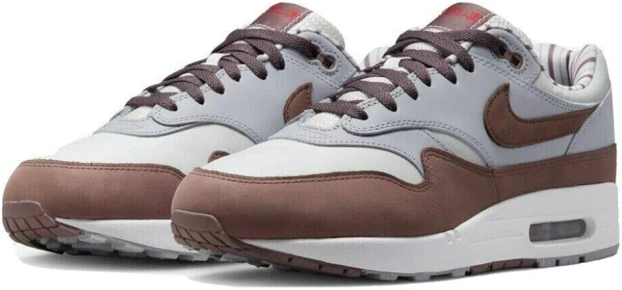 Nike Air Max 1 Prm Men's Multi Size Summit White/plum Eclipse Fb8916