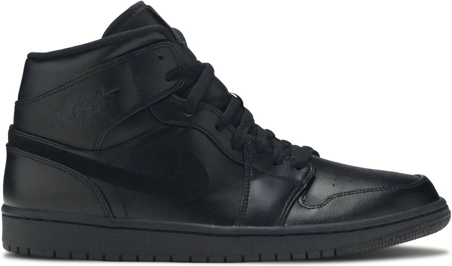 Air Jordan 1 Mid 'Triple Black' | Men's Size 9.5