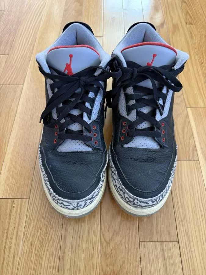 Mens Air Jordan 3 Retro OG Black/Cement