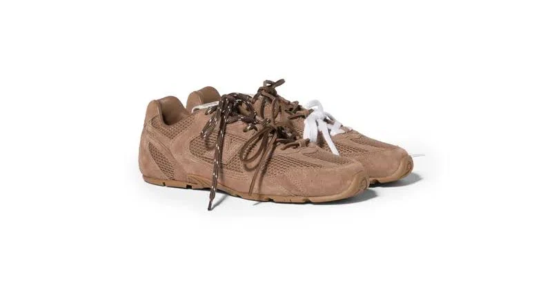 New Balance X 530 Sl Suede And Mesh Sneakers In Brown