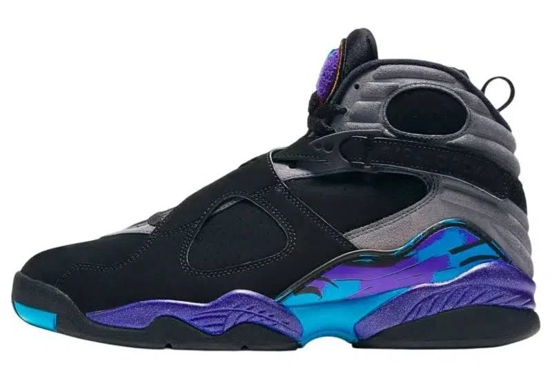 8 Retro 'aqua' 2025 In Black