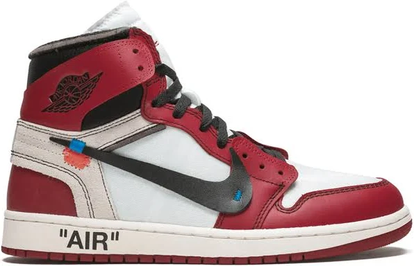 Jordan - x Off-White The 10: Air Jordan 1 "Chicago" sneakers - unisex - Calf Leather/Suede - 14 - Red