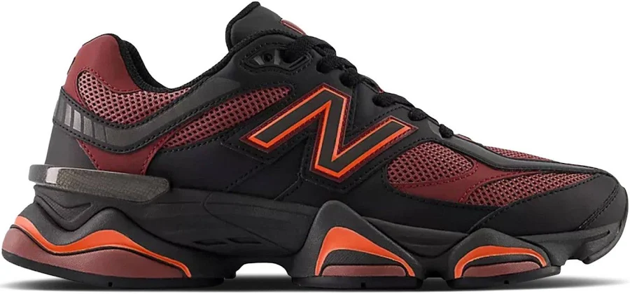 New Balance 9060 'Black Washed Burgundy' | Red | Men's Size 8