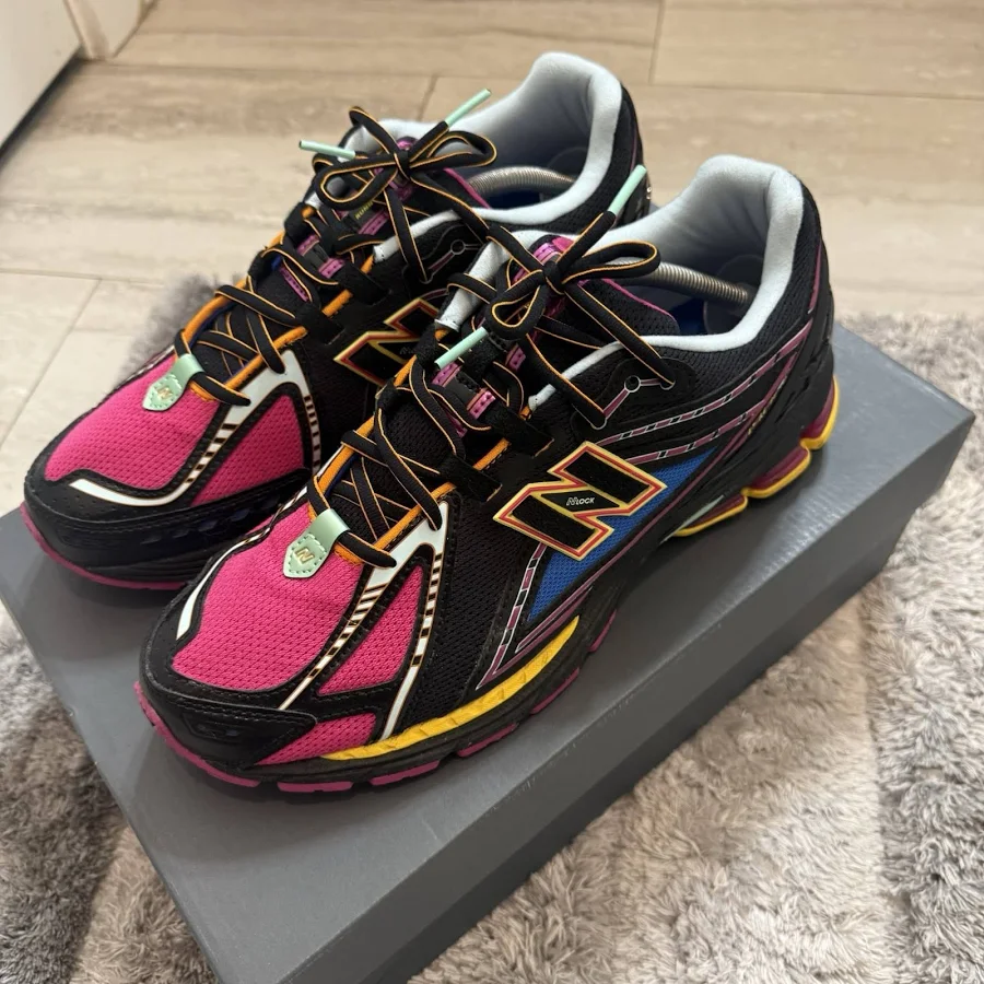 Balance 1906r Neon Nights Pack Black/pink/blue Mesh Lace-up Sneakers