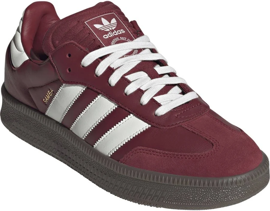 adidas Gender Inclusive Samba XLG Sneaker in Noble Maroon/White/Gum at Nordstrom, Size 11.5 Women's