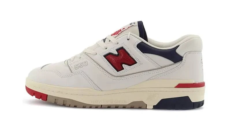 New Balance 550 Aime Leon Dore White Navy Red Bb550a3 Running Sneakers