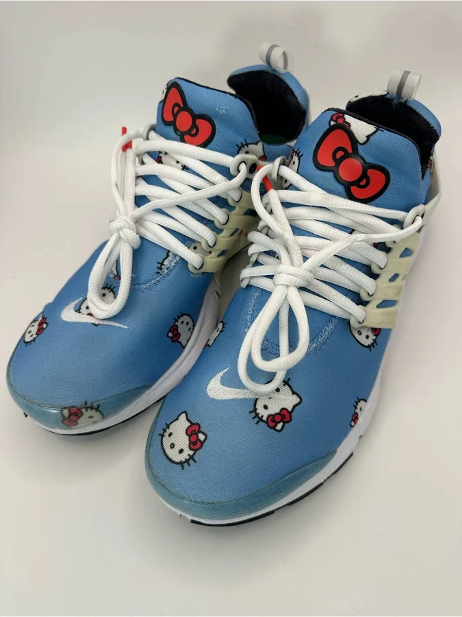 Nike Shoes | Nike Blue Hello Kitty Print Athletic Sneakers | Color: Blue/White | Size: 9 | Henrrygonzalez8's Closet