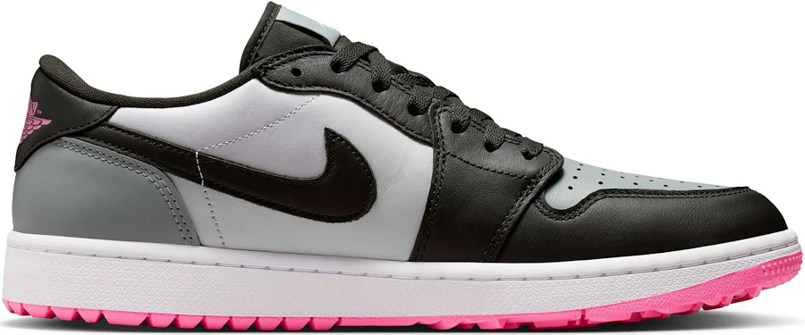 Air Jordan 1 Low G Spikeless Golf Shoes, Men's, Size 11.5, White/Sequoia/Pumice/Pink
