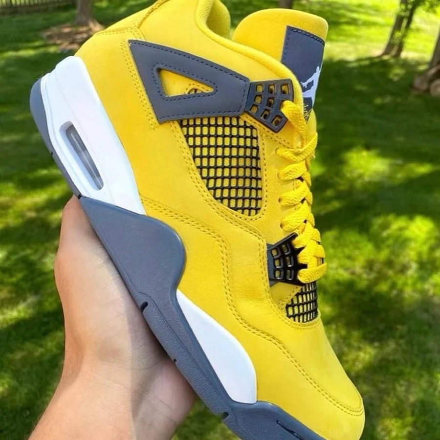 Air Jordan Lightning 4s - New Men | Color: Yellow | Size: 13