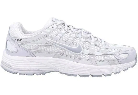Nike Women's P-6000 Mesh Paneled Sneakers - White - Low-top sneakers - 6
