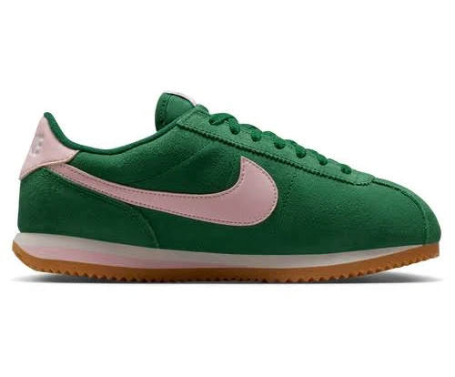 Nike Womens Cortez - Running Shoes Sport Green/Sail/Pink Foam Size 07.0