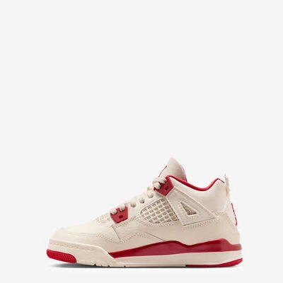 Little Kids' Air Jordan 4 Retro Shoe in White | size 12C | HV4385-108