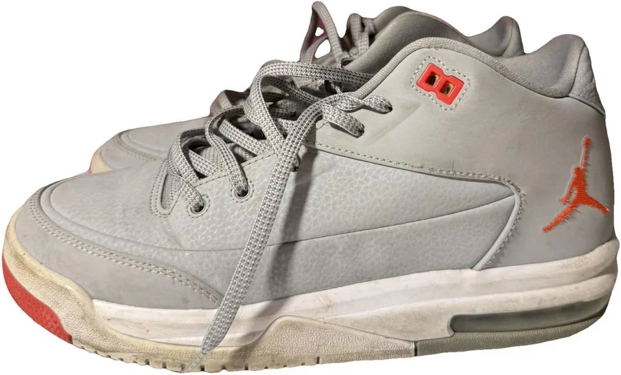 Jordan Grey Leather Flight Origin 3 Trainers Size 38.5 EU