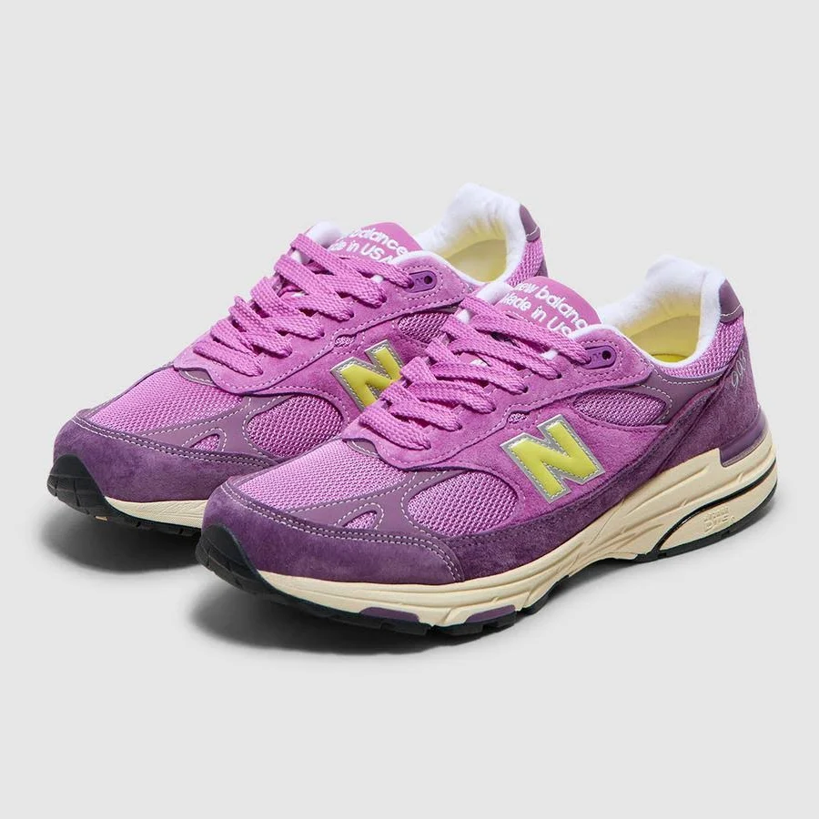 New Balance Mius 993 Sneaker (Purple/Yellow - 6)