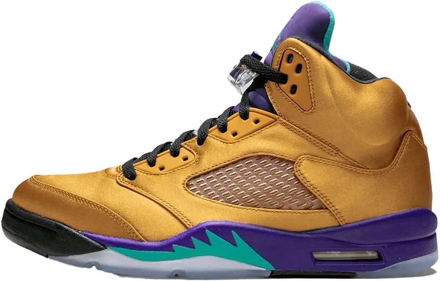 Jordan 5 Retro "Fresh Prince of Bel-Air' Friends & Family" Mnjdls 818 861523" - Shoes - Size 12 - Gold