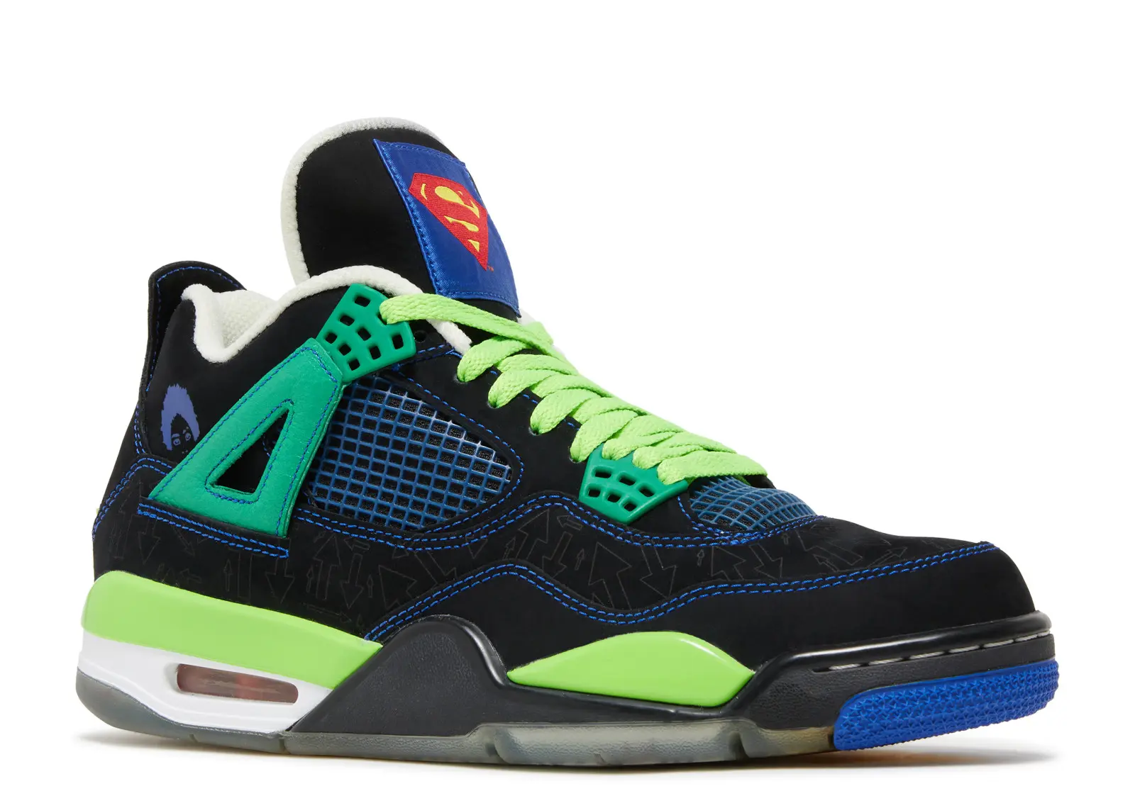 Nike Jordan Doernbecher 4s Aj4 Superman Jordan 'Doernbecher' Size OG All Worn (Fairly Sure Soles Are OG, Just Reglue Could Be Cleaned Up By Lace