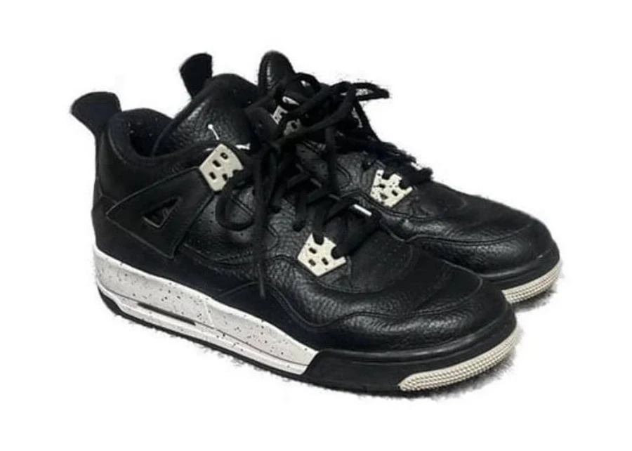 Nike Air Jordan 4 Retro Ls Oreo 2015 Black Tech Grey