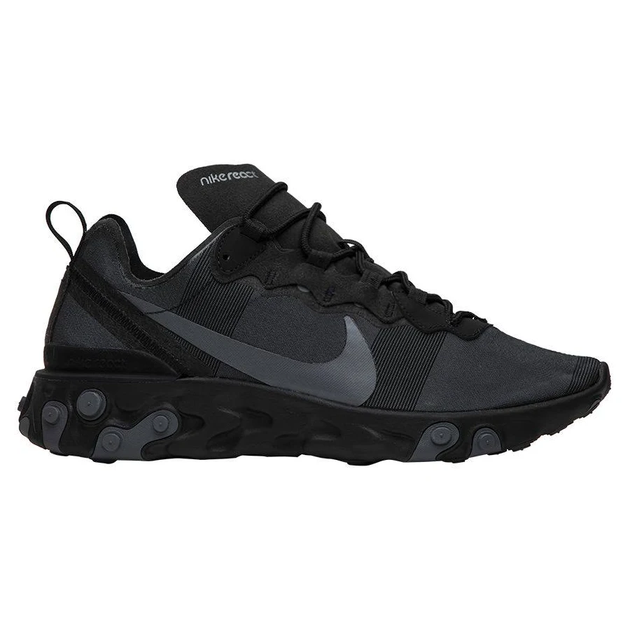 Nike React Element 55 'Triple Black' | Men's Size 3.5