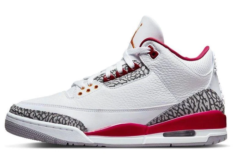 Air Jordan 3 Retro Cardinal Red Mens