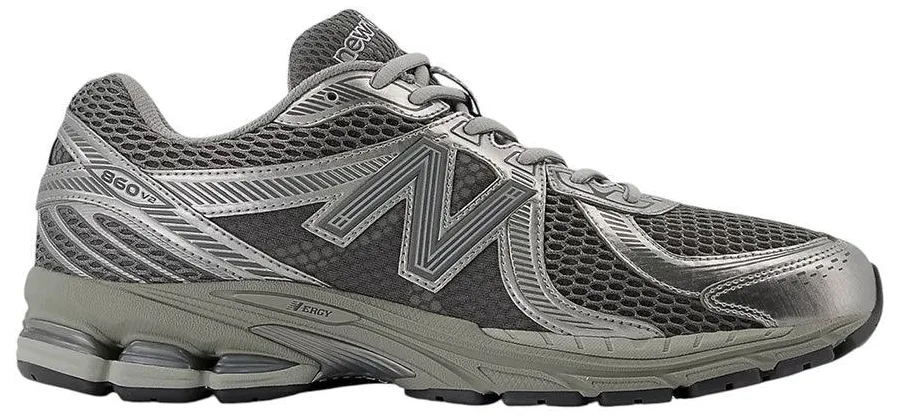 NEW BALANCE UNISEX 860V2 US EU HARBOR GREY WITH SILVER METALLIC AND CONCRETE