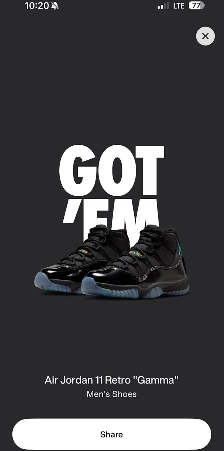 Air Jordan 11 Retro Gamma Blue, Men’s Size 11,