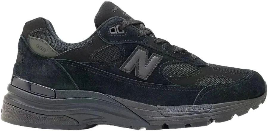 New Balance 992 Made In Usa Triple Men Sneakers - Black
