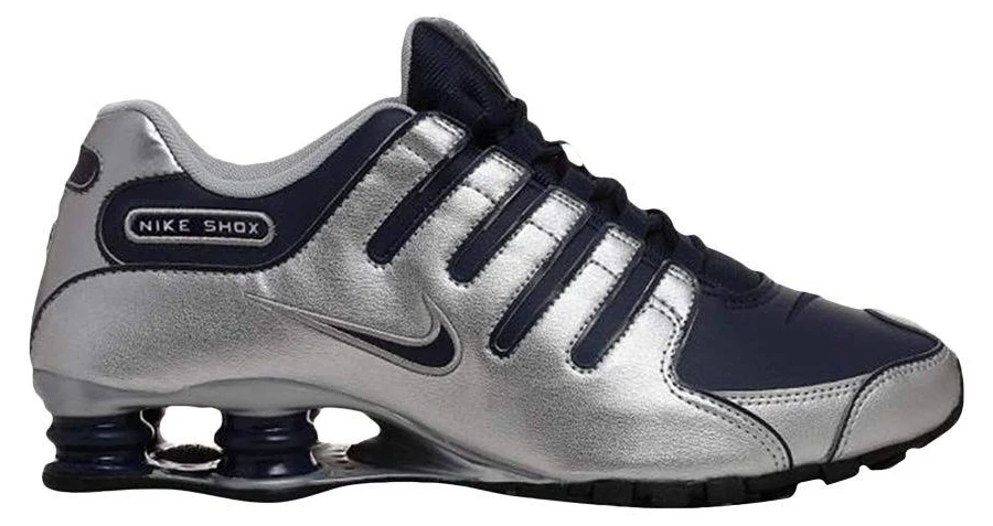 Nike Shox NZ 'Metallic Silver Midnight Navy' | Men's Size 8.5