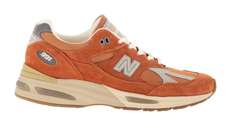 New Balance 991V2 - SNEAKERS, ORANGE / 12