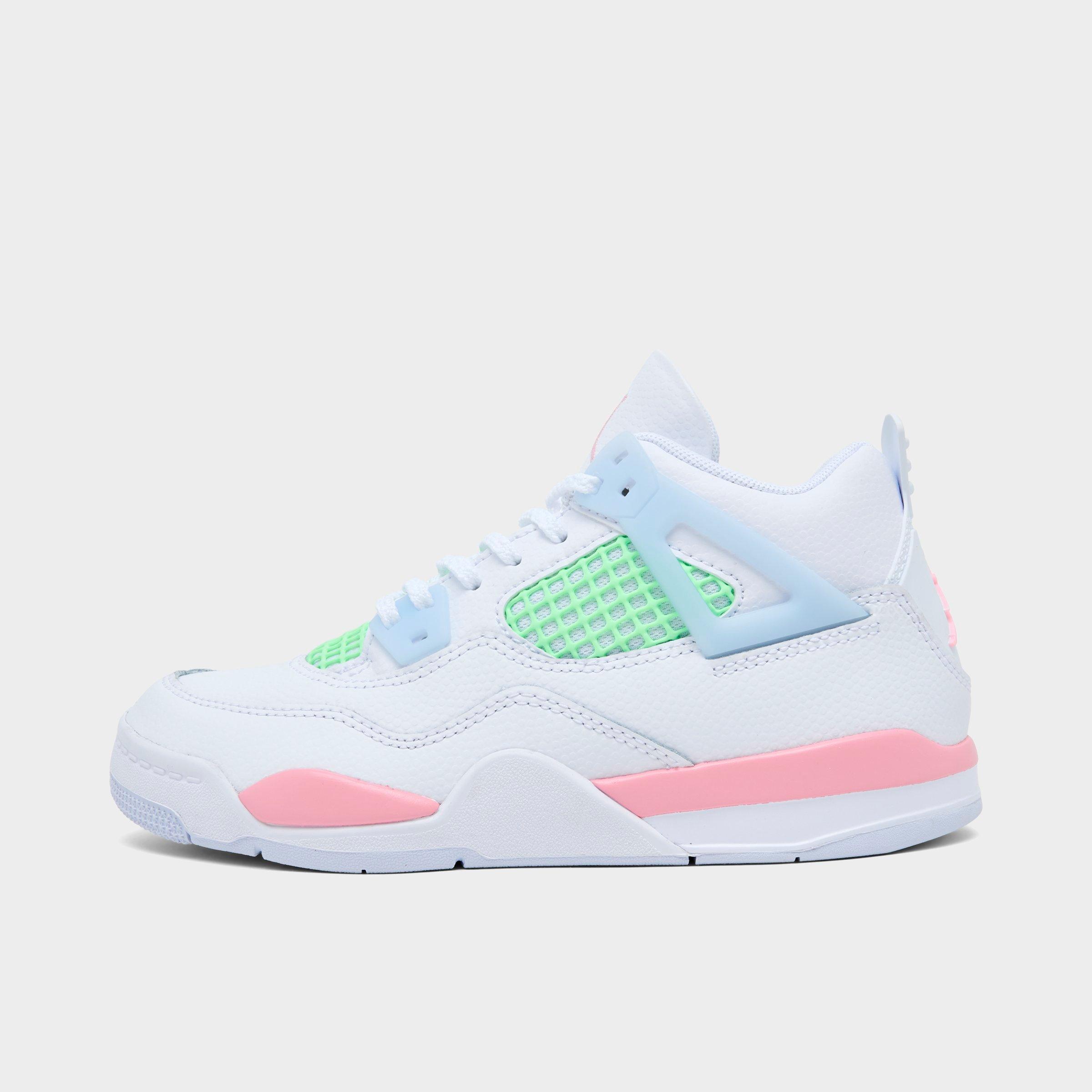 Girls' Little Kids' Air Jordan Retro 4 Basketball Shoes - Size 12.0