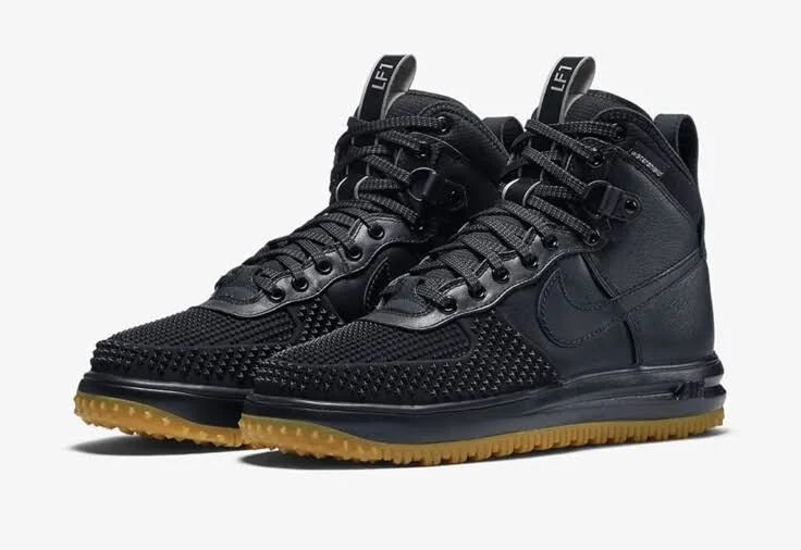 Nike Lunar Force 1 Duckboot Black Boots Retro Waterproof 805899-003
