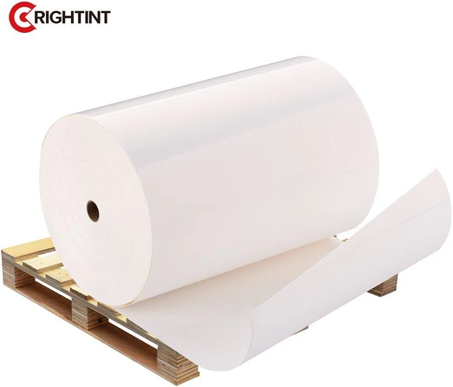 100mic Glossy White PP Inkjet Label Jumbo Rolls with Removable Adhesive