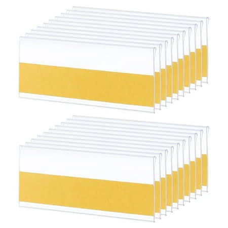 Uxcell Self Adhesive Shelf Label Holder