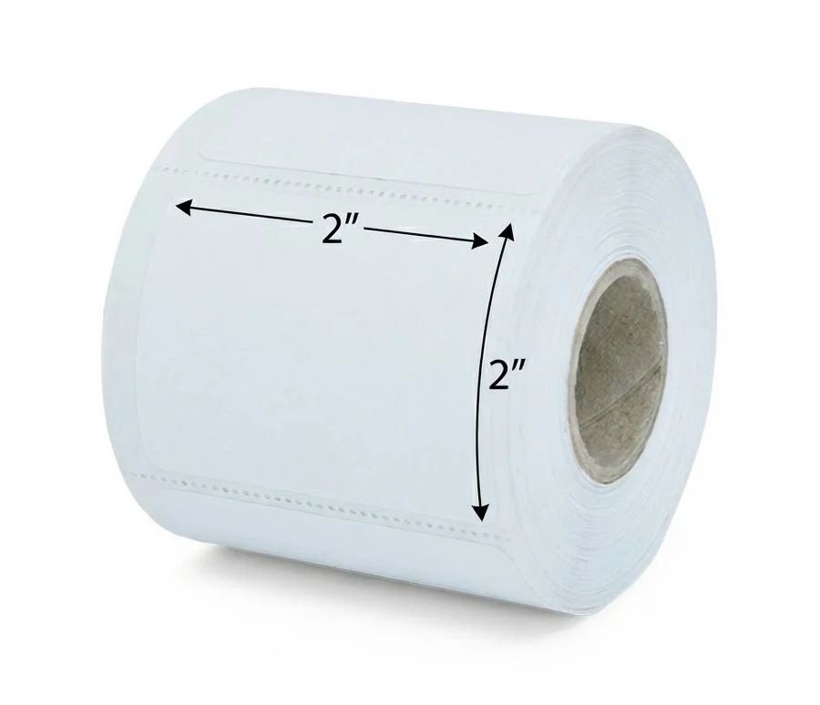 2" x 2" Direct Thermal Paper Removable Custom Label - AAI2X2STR.75